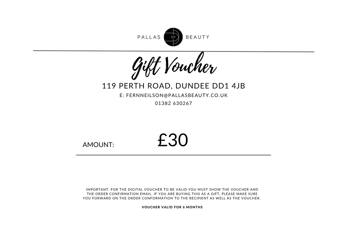 Digital Gift Voucher