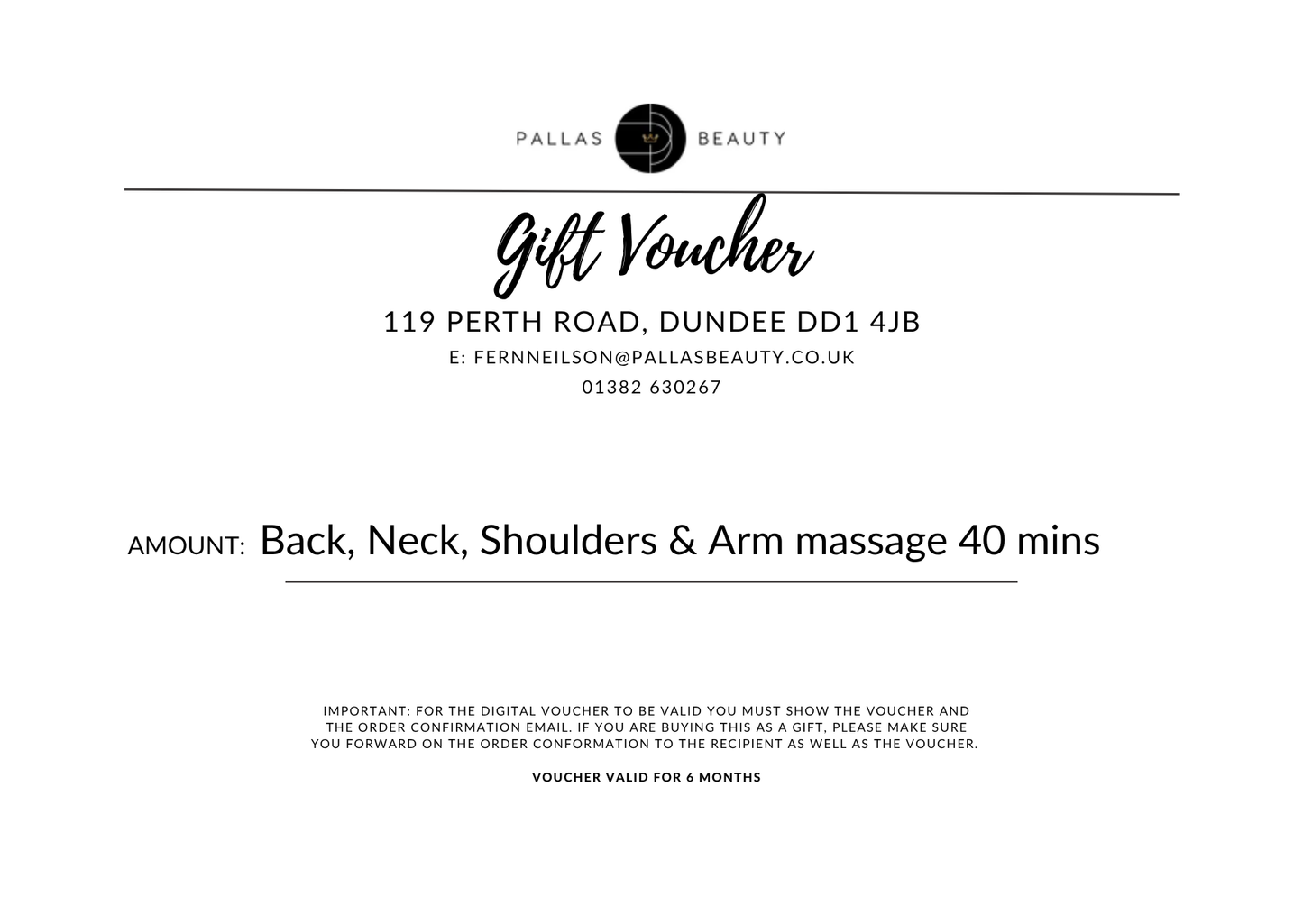 Digital Gift Voucher