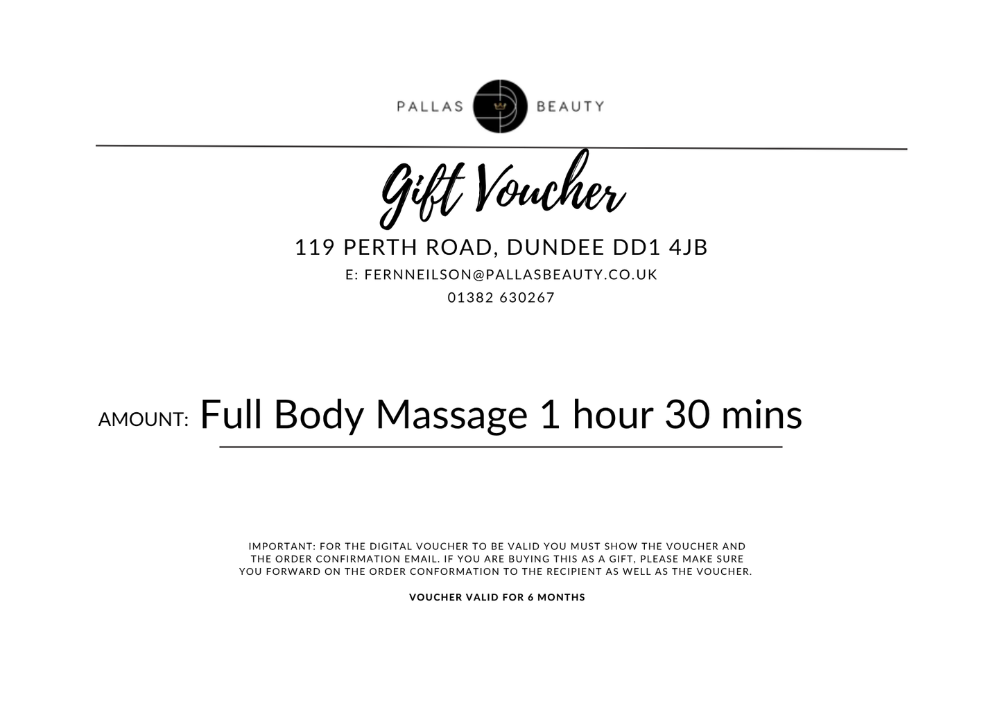 Digital Gift Voucher