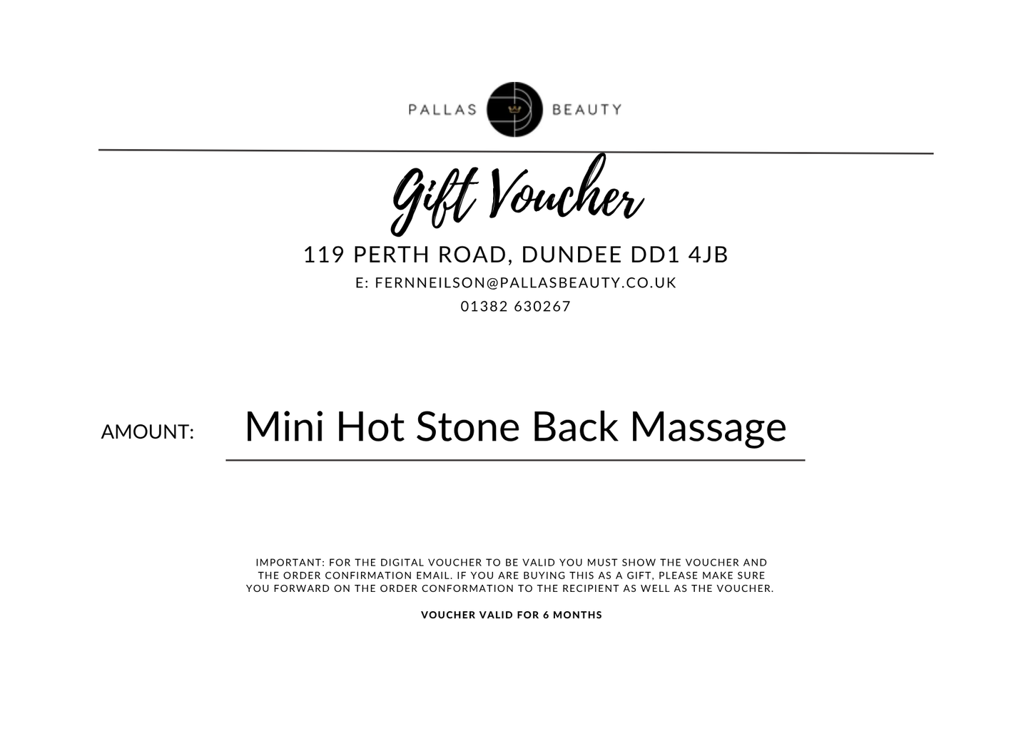 Digital Gift Voucher