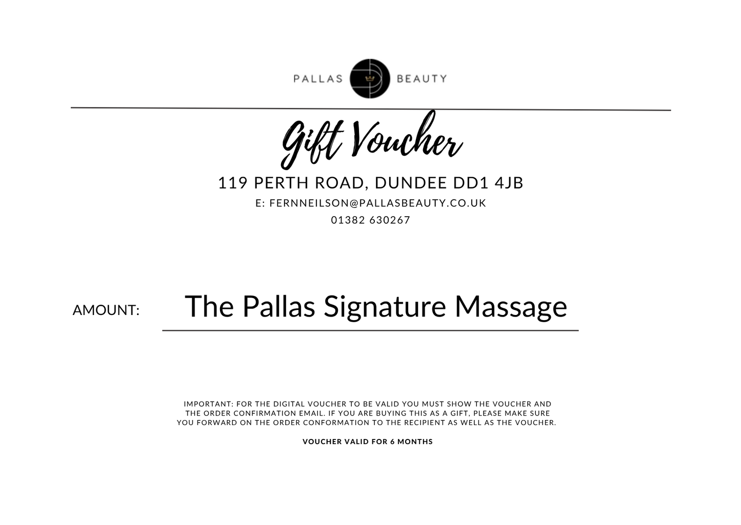 Digital Gift Voucher
